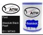 Preview: Ford, Absolute Black Pearl, G1 / M7343: 500ml Lackdose, von ATW Autoteile West.